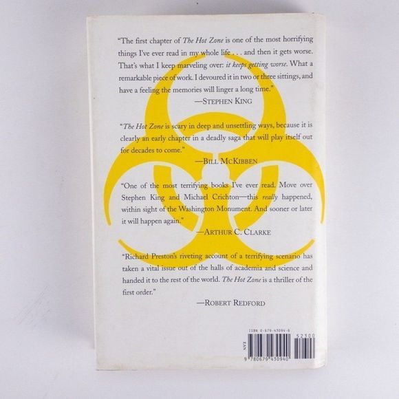 2/$30 - The Hot Zone - A Terrifying True Story by Richard Preston - Picture 8 of 12
